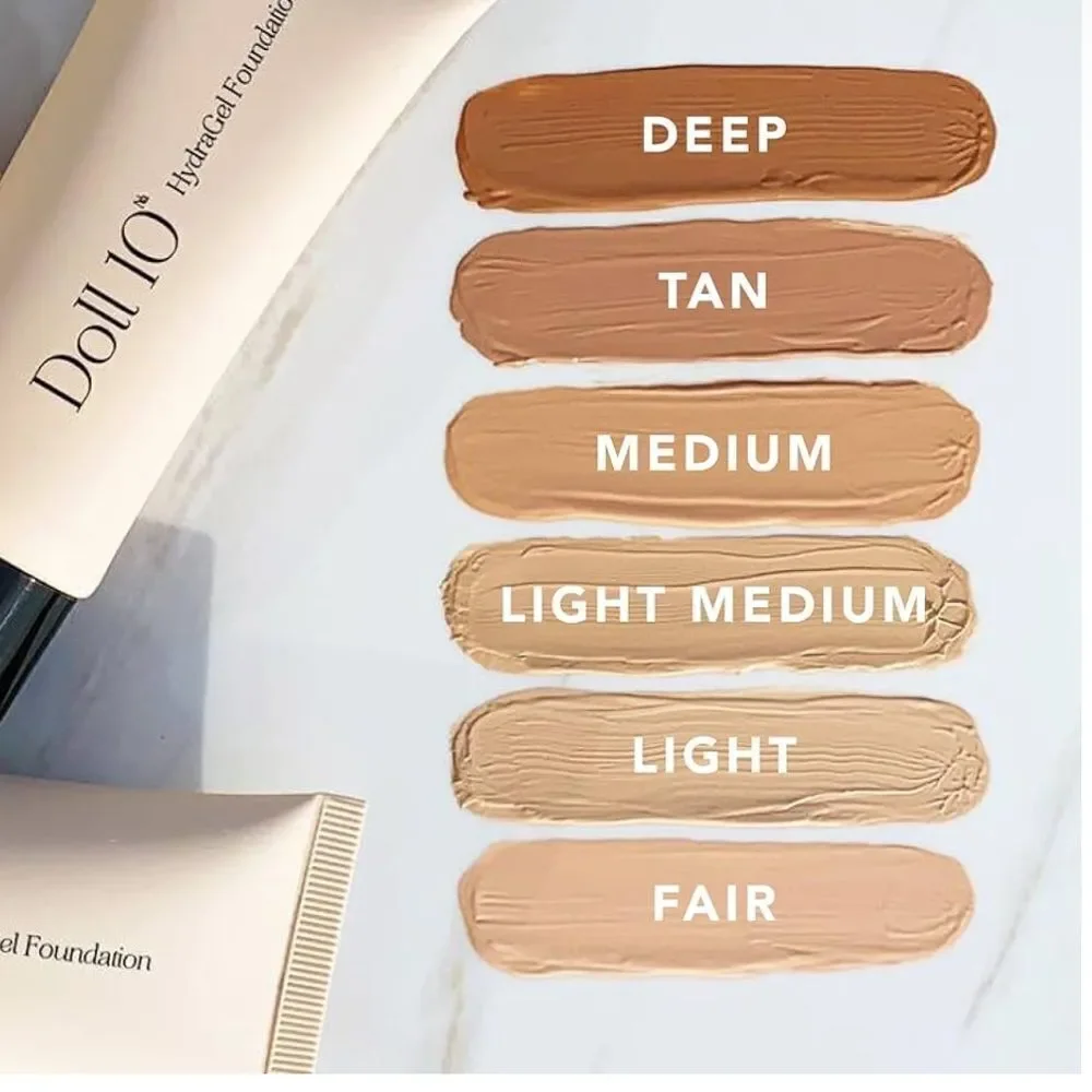 NIB New Doll 10 HydraGel Foundation Deep 1oz/30ml Skincare Makeup Face